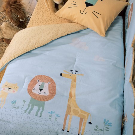 Βρεφικό Πάπλωμα Nef-Nef Wild Company Blue 110x140