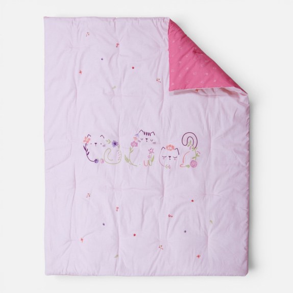Βρεφικό Πάπλωμα Nef-Nef Cats Are Perfect Pink 110x140
