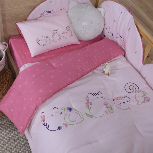 Βρεφικό Πάπλωμα Nef-Nef Cats Are Perfect Pink...