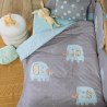 Βρεφικό Πάπλωμα Nef-Nef Elephants 26 Grey 110x140