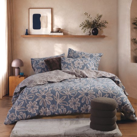 Σετ Σεντόνια King Size με Λάστιχο 4 Τεμαχίων Nef-Nef Harmony Bordo 180x200+35