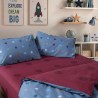 Σετ Παιδικά Σεντόνια Μονά 3 Τεμαχίων Nef-Nef Dots Blue 170x260