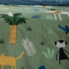 Σετ Παιδικά Σεντόνια Μονά 3 Τεμαχίων Nef-Nef Jungle Mania Green 170x260