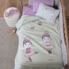Κουβέρτα Βελουτέ Αγκαλιάς Nef-Nef Ballerine World Green 75x100