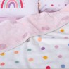 Κουβέρτα Βελουτέ Αγκαλιάς Nef-Nef Bady Dots Pink Pink 75x100