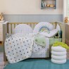 Κουβέρτα Βελουτέ Αγκαλιάς Nef-Nef Baby Dots Green Green 75x100
