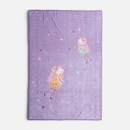 Παιδική Κουβέρτα Βελουτέ Μονή Nef-Nef Fairy Tale Mauve 160x220