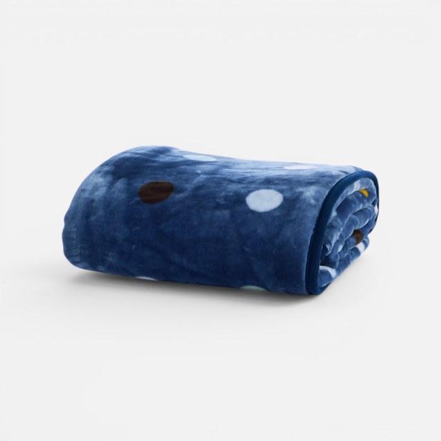 Παιδική Κουβέρτα Βελουτέ Μονή Nef-Nef Dots Blue...