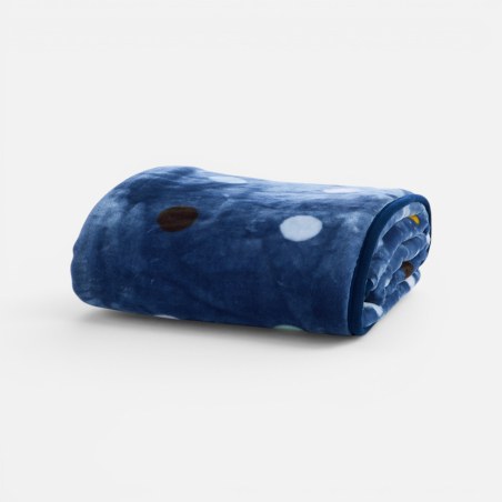 Παιδική Κουβέρτα Βελουτέ Μονή Nef-Nef Dots Blue Blue 160x220