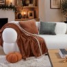Κουβέρτα Καναπέ Nef-Nef Pompozia Camel 130x180