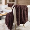 Κουβέρτα Καναπέ Nef-Nef Μιζενιε Brown 130x180