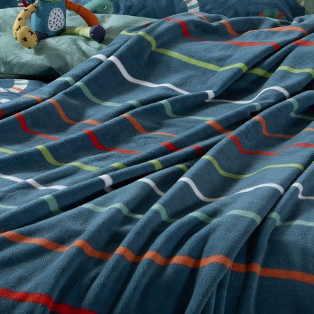Παιδική Κουβέρτα Fleece Μονή Nef-Nef Chromatic Petrol 160x220