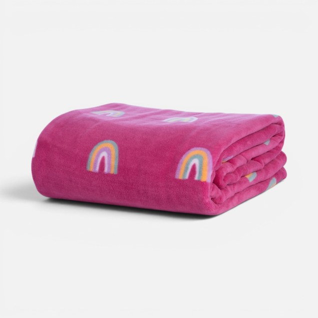 Παιδική Κουβέρτα Fleece Μονή Nef-Nef Rainbow...