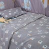 Βρεφική Κουβέρτα Fleece Αγκαλιάς Nef-Nef Elephants 26 Grey 75x110