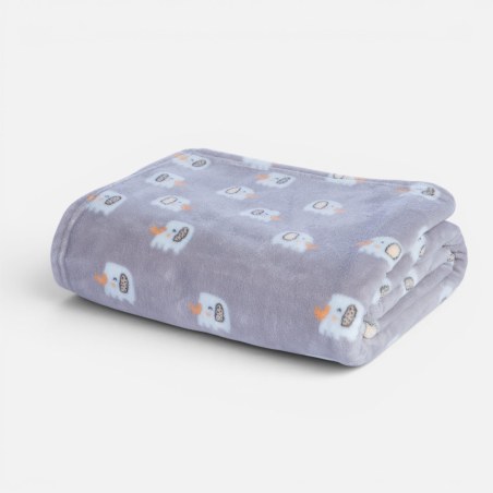 Βρεφική Κουβέρτα Fleece Αγκαλιάς Nef-Nef Elephants 26 Grey 110x150