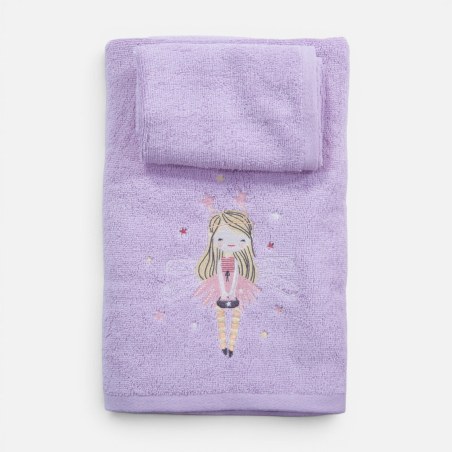 Σετ Παιδικές Πετσέτες 2 Τεμαχίων Nef-Nef Fairy Tale Lavender 30x50,70x140