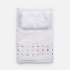 Σετ Βρεφικές Πετσέτες 2 Τεμαχίων Nef-Nef Dots Ecru/Blue 30x50,70x140