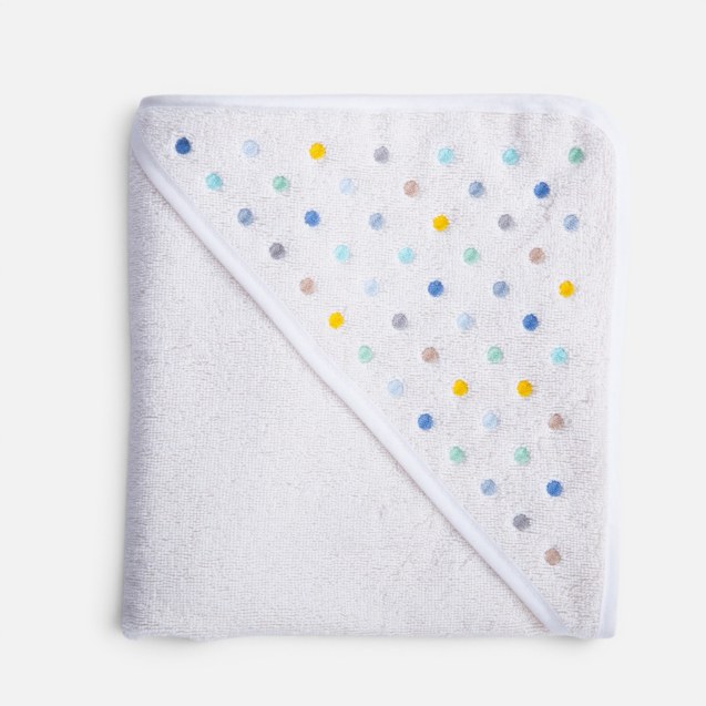 Βρεφική Κάπα Nef-Nef Dots Ecru/Blue 75x75