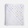Βρεφική Κάπα Nef-Nef Dots Ecru/Blue 75x75
