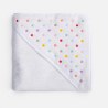 Βρεφική Κάπα Nef-Nef Dots Ecru/Blue 75x75
