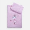 Σετ Βρεφικές Πετσέτες 2 Τεμαχίων Nef-Nef Ballerine World L.Lilac 30x50,70x140