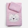 Σετ Βρεφικές Πετσέτες 2 Τεμαχίων Nef-Nef Cats Are Perfect Lotus Pink 30x50,70x140