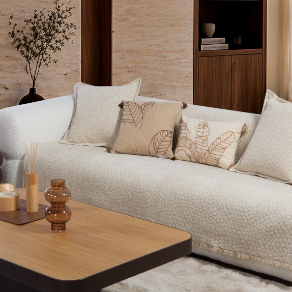 Ριχτάρι Πολυθρόνας Nef-Nef Decore Ecru 170x180