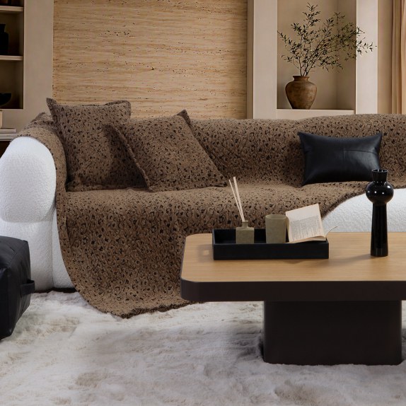 Ριχτάρι Τριθέσιου Nef-Nef Leopard Brown 170x300