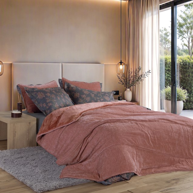 Κουβερτοπάπλωμα Υπέρδιπλο Nef-Nef Vania Coffee...