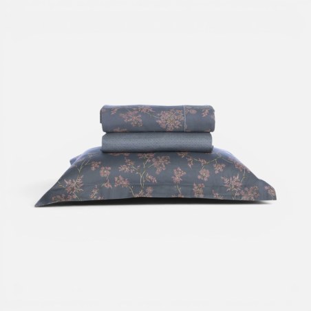 Σετ Σεντόνια King Size 4 Τεμαχίων Nef-Nef Foxy Grey/Blue 270x280
