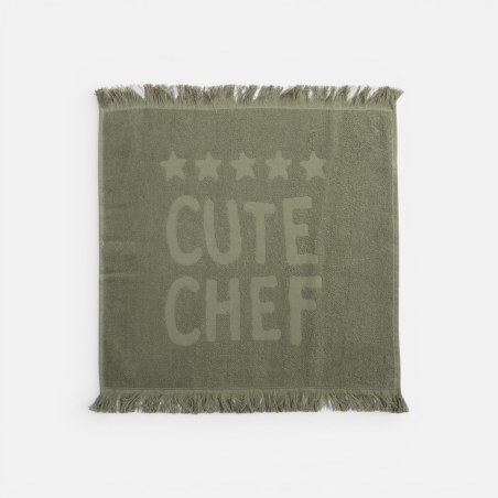 Ποτηρόπανο Nef-Nef Cute Chef Bordo 50x50