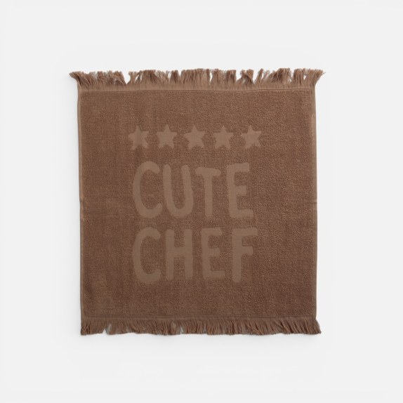 Ποτηρόπανο Nef-Nef Cute Chef Brown 50x50
