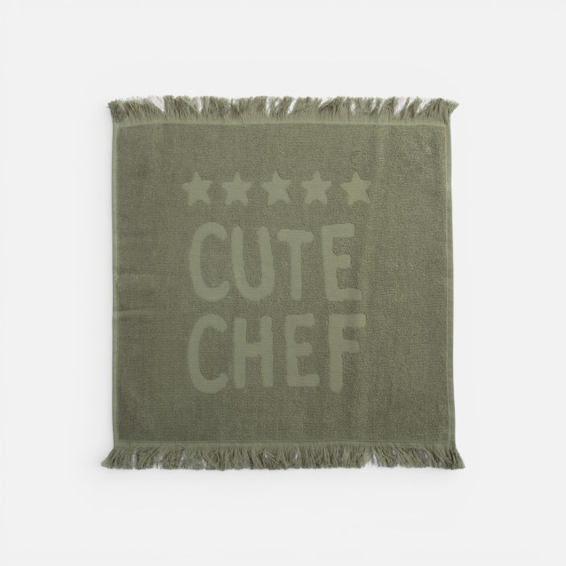 Ποτηρόπανο Nef-Nef Cute Chef Brown 50x50