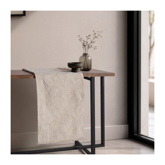 Τραβέρσα Teoran Kent 01 Ivory Cream - 45x180cm