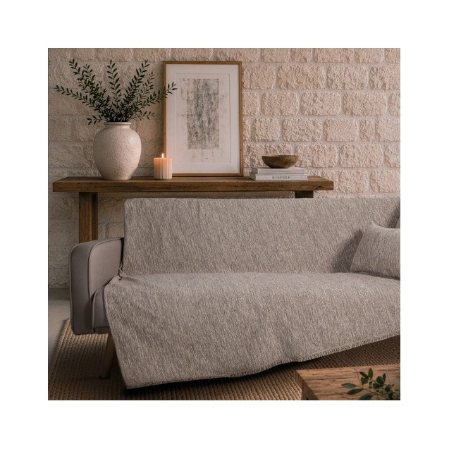 Ριχτάρι Teoran Kent 07 Taupe - Μονοθέσιο 180x150cm