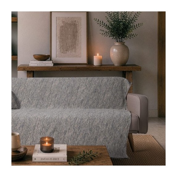 Ριχτάρι Teoran Kent 04 Blue Grey - Μονοθέσιο 180x150cm