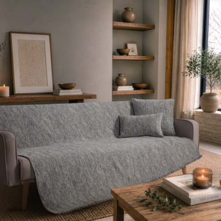 Ριχτάρι Teoran Kent 04 Blue Grey - Μονοθέσιο 180x150cm