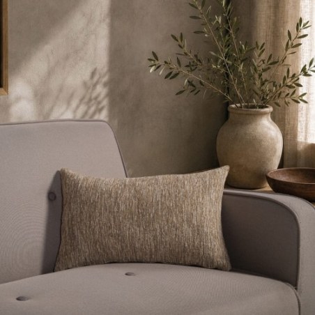 Μαξιλαροθήκη Teoran Kent 02 Warm Beige - 30x50cm με γέμιση