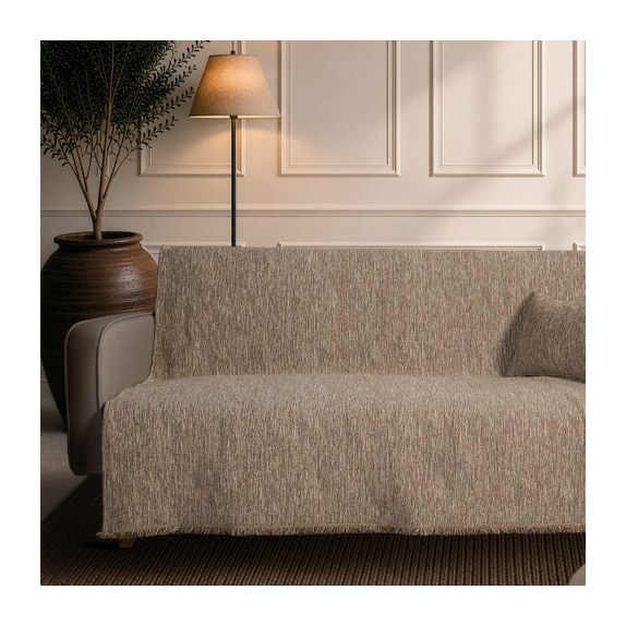 Ριχτάρι Teoran Kent 02 Warm Beige - Μονοθέσιο 180x150cm