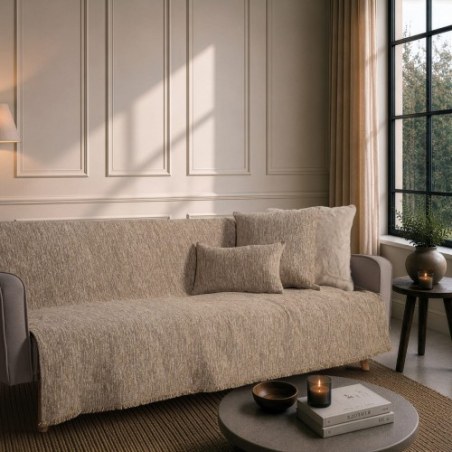 Ριχτάρι Teoran Kent 02 Warm Beige - Τριθέσιο 180x300cm
