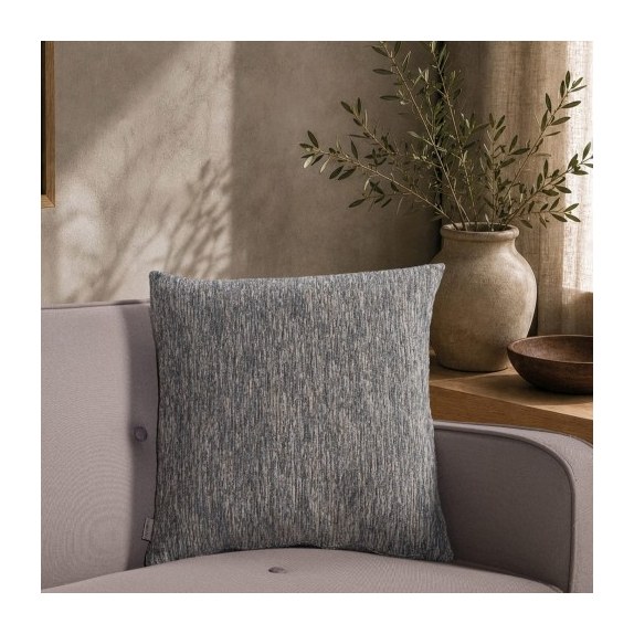 Μαξιλαροθήκη Teoran Kent 04 Blue Grey - 50x50cm με γέμιση