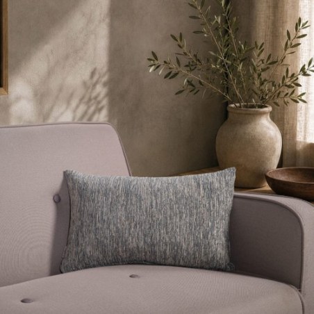 Μαξιλαροθήκη Teoran Kent 04 Blue Grey - 50x50cm με γέμιση