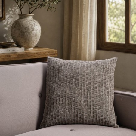 Μαξιλαροθήκη Teoran Joliet 15 Taupe Olive - 65x65cm δαπέδου με γέμιση
