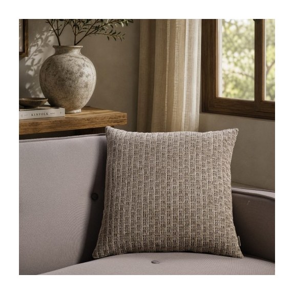 Μαξιλαροθήκη Teoran Joliet 08 khaki - 65x65cm δαπέδου με...