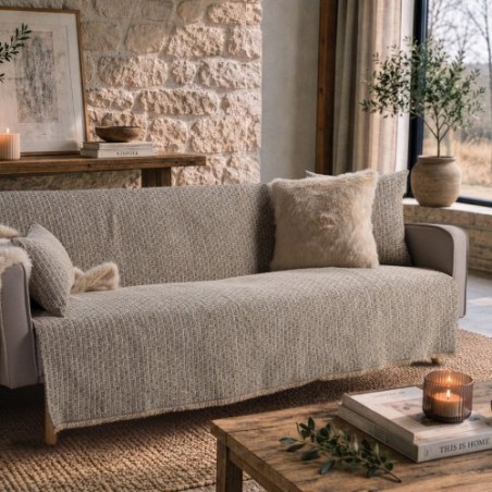 Ριχτάρι Teoran Joliet 08 khaki - Διθέσιο 180x250cm