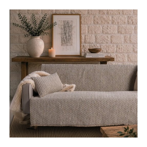 Ριχτάρι Teoran Joliet 08 khaki - Τριθέσιο 180x300cm