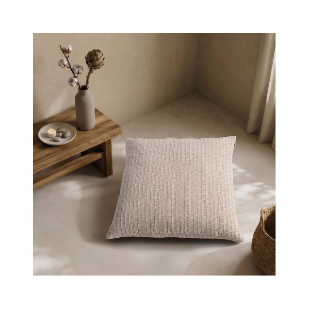 Μαξιλαροθήκη Teoran Joliet 02 Sand - 65x65cm...