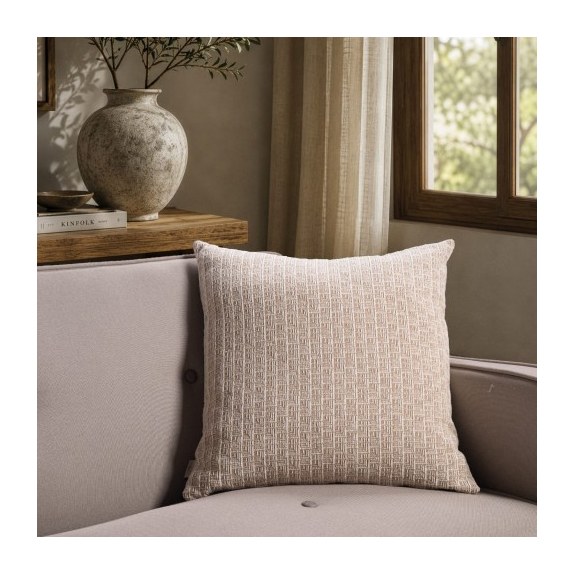Μαξιλαροθήκη Teoran Joliet 02 Sand - 65x65cm δαπέδου με...