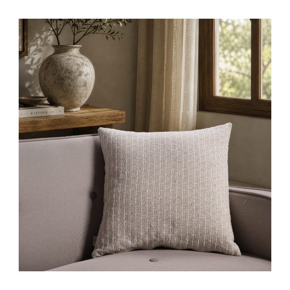 Μαξιλαροθήκη Teoran Joliet 01 Ivory Pearl - 30x50cm με...
