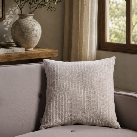 Μαξιλαροθήκη Teoran Joliet 01 Ivory Pearl - 65x65cm δαπέδου